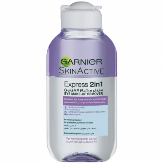 GARNIER 2 in 1 Express Eye Make Up Remover Two Phase Makeup Remover 125ml
