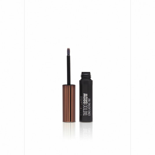 Maybelline - daļēji pastāvīga uzacu krāsa (Tattoo Brow Eyebrow Color) - tumši brūna