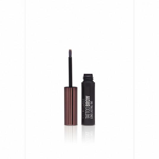 Maybelline - daļēji pastāvīga uzacu krāsa (Tattoo Brow Eyebrow Color) - tumši brūna