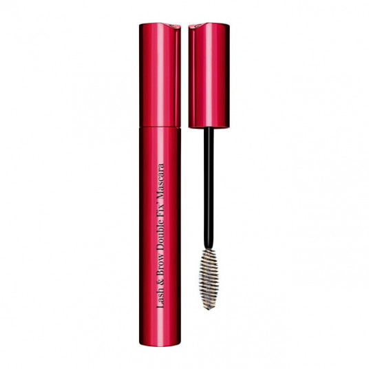 Clarins - Skropstu tuša skropstu un uzacu veidošanai Skropstu un uzacu skropstu tuša Double Fix Mascara 8 ml - 01