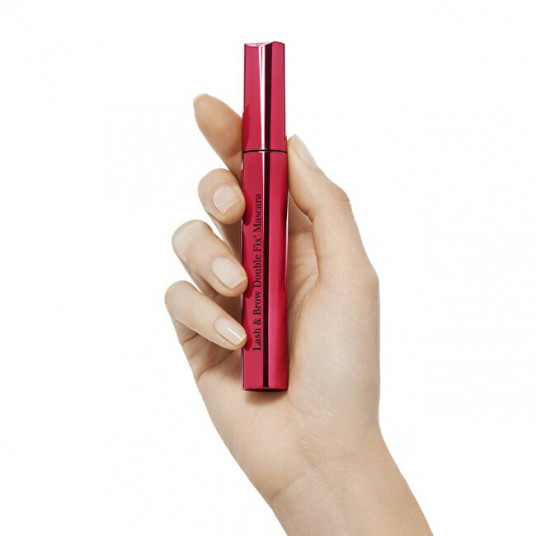 Clarins - Skropstu tuša skropstu un uzacu veidošanai Skropstu un uzacu skropstu tuša Double Fix Mascara 8 ml - 01