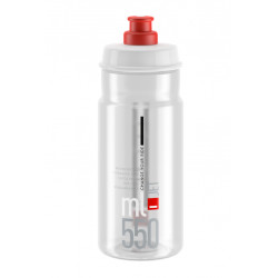 Dzeramā pudele Elite Clear Red logo 550ml caurspīdīgs