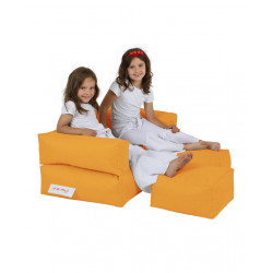 Bērnu dubultais pupiņu maiss - oranžs