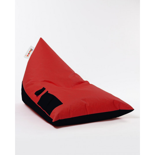 Beanbag Pyramid divās krāsās - sarkana