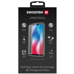 Swissten Ultra Durable Full Face / Full Līmes rūdīts stikls Premium 9H Xiaomi 12 Pro 5G Black