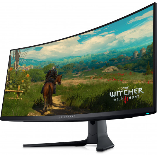 Dell spēļu monitors AW3423DWF 34 collas, UWQHD, 3440 x 1440, 21:9, 0,1 ms, 250 cd/m², melns, 165 Hz, HDMI portu skaits 1