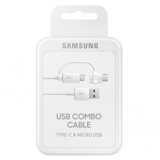 Samsung Type C Micro USB Dual Data Cable EP-DG930DWE White
