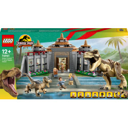 LEGO® 76961 Jurassic Park apmeklētāju centra Tiranozauru un Velociraptor Attack