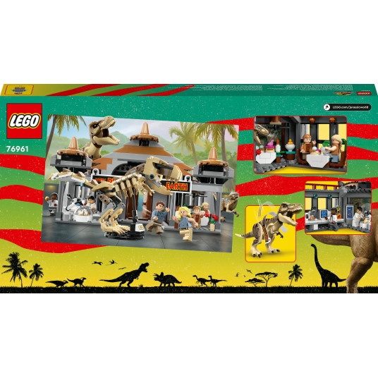 LEGO® 76961 Jurassic Park apmeklētāju centra Tiranozauru un Velociraptor Attack