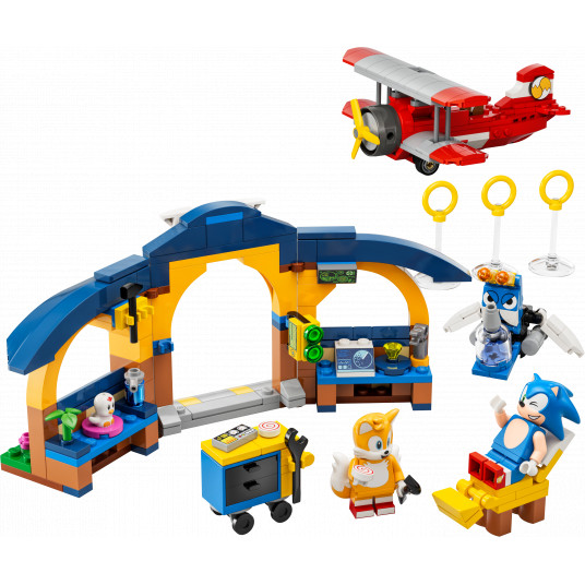 LEGO® 76991 Sonic the Hedgehog™ astes darbnīca un Tornado lidmašīna