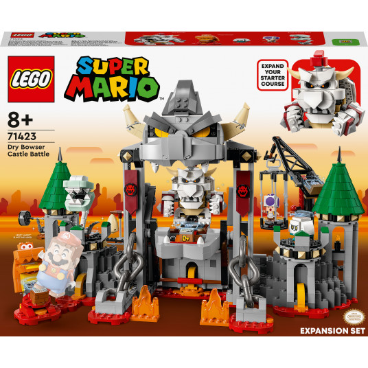 LEGO® 71423 Super Mario™ Drai Bowser pils kaujas paplašināšanas komplekts