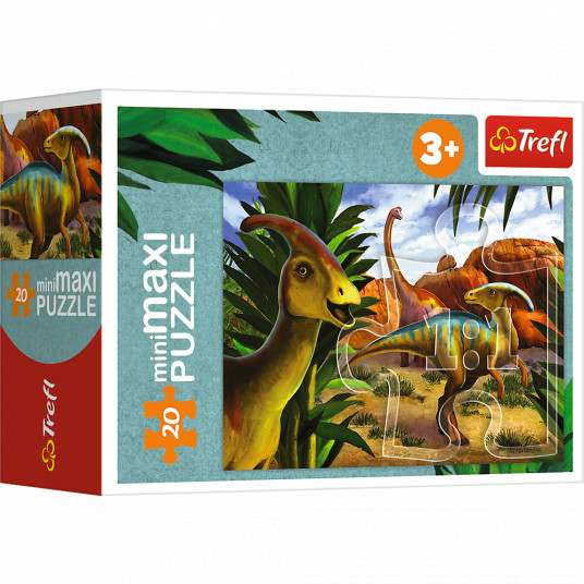 TREFL Mini Maxi puzle Dinozauri, 20 gab.