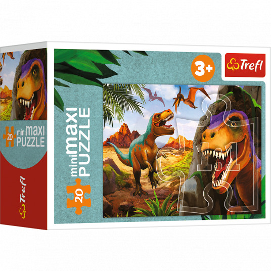 TREFL Mini Maxi puzle Dinozauri, 20 gab.