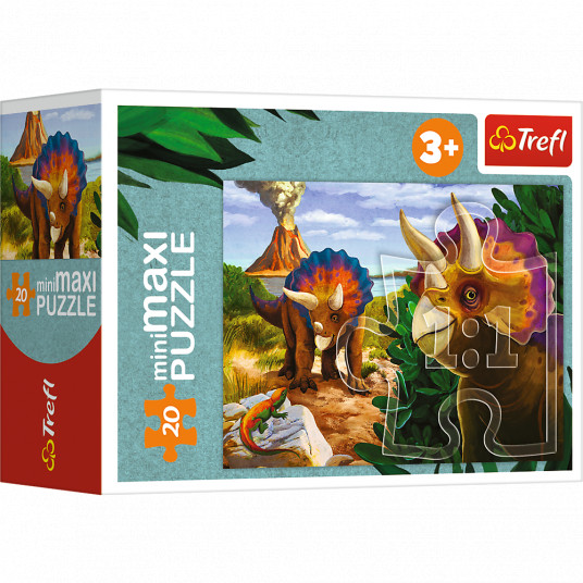 TREFL Mini Maxi puzle Dinozauri, 20 gab.