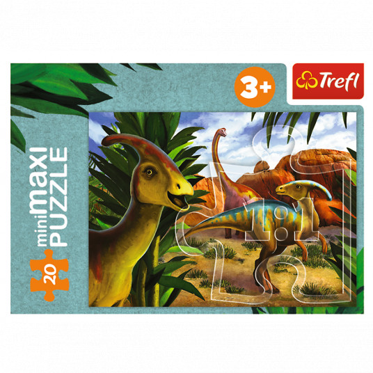 TREFL Mini Maxi puzle Dinozauri, 20 gab.
