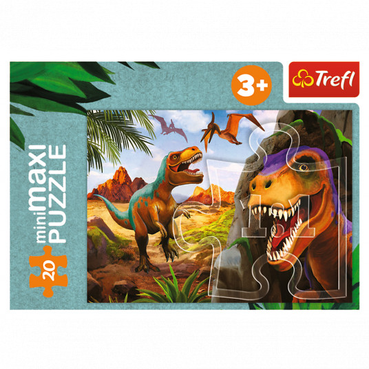 TREFL Mini Maxi puzle Dinozauri, 20 gab.