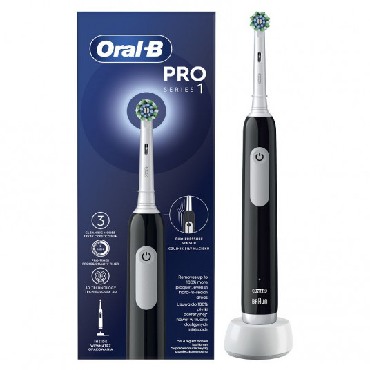 305.513.3 Pro Series 1 melns. Cross Action zobu birste  Oral B