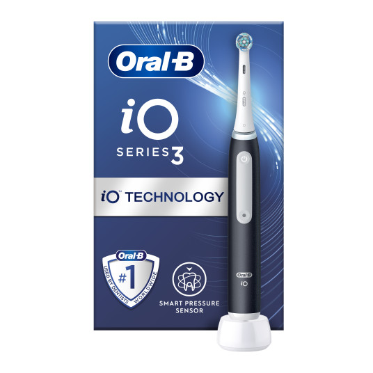 Elektriskā zobu birste Braun Oral-B iO3, matēta melna