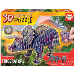Puzle 3D TRICERTOPAS 6-99 gadi