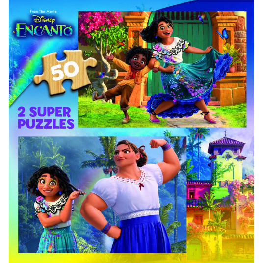 2 koka puzles 2x50 DISNEY ENCANTO 4-6 gadi