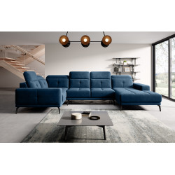 Stūra dīvāns Neviro, audums Lux 40