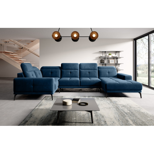 Stūra dīvāns Neviro, audums Lux 40