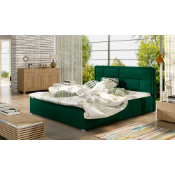 Gulta ar gultas kasti Latina Kronos 19, 160x200, zaļā krāsā