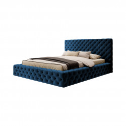 Gulta ar gultas kasti Princce Lukso 40, 160x200, zilā krāsā