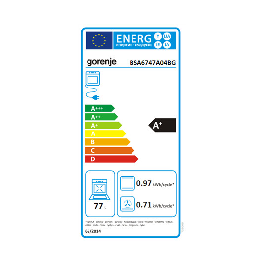 Iebūvēta krāsns Gorenje BSA6747A04BG