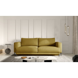 Dīvāns-gulta Dalia ar gultas kasti dzeltena, Nube 45