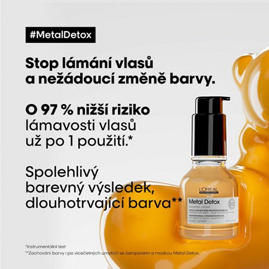 L´Oréal Professionnel - Koncentrēta eļļa pret metāla daļiņu nogulsnēšanos Metal Detox (Profesionāla eļļa koncentrāts d) 50 ml