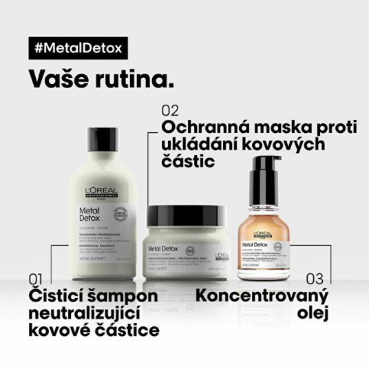 L´Oréal Professionnel - Koncentrēta eļļa pret metāla daļiņu nogulsnēšanos Metal Detox (Profesionāla eļļa koncentrāts d) 50 ml