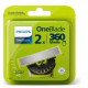 Philips QP420/50 OneBlade 360 elastīgs asmens, 2 iepakojumi