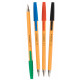 Lodīšu pildspalva, zila, dzeltena, korp. 0,4 mm