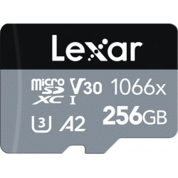 Lexar 256GB Lexar® High-Performance 1066x microSDXC™ UHS-I, up to 160MB/s read 70MB/s write C10 A2 V30 U3