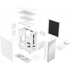 Fractal Design Define 7 Compact Side window, White,  Mid-Tower, Mini-ITX/ATX /microATX