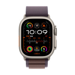 Viedpulkstenis Apple Watch Ultra 2 GPS + Cellular, 49mm Titanium Case with Indigo Alpine Loop - Medium MRET3UL/A