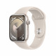 Viedpulkstenis Apple Watch Series 9 GPS 45mm Starlight Aluminium Case with Starlight Sport Band - M/L MR973ET/A