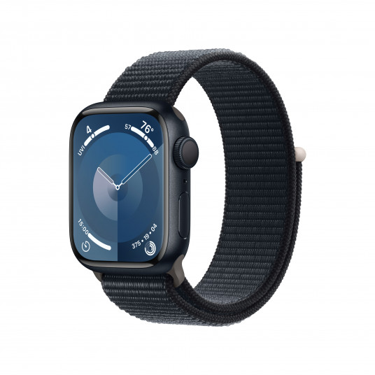 Viedpulkstenis Apple Watch Series 9 GPS 41mm Midnight Aluminium Case with Midnight Sport Loop MR8Y3ET/A