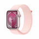 Viedpulkstenis Apple Watch Series 9 GPS 45mm Pink Aluminium Case with Light Pink Sport Loop MR9J3ET/A