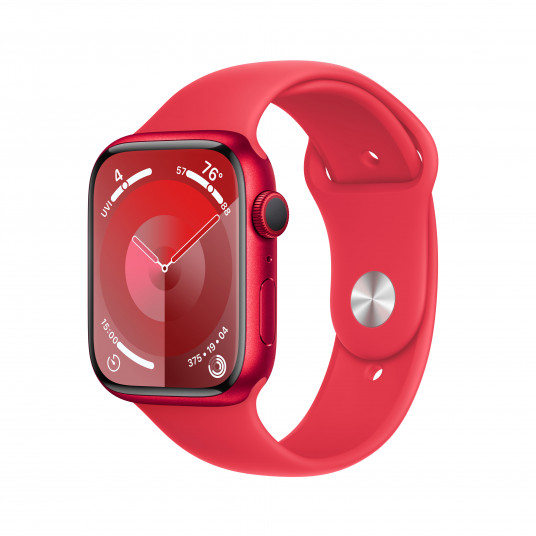 Viedpulkstenis Apple Watch Series 9 GPS 45mm (PRODUCT)RED Aluminium Case with (PRODUCT)RED Sport Band - S/M MRXJ3ET/A
