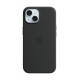 Vāciņš Apple Iphone 15 Silicone Case with MagSafe - Black