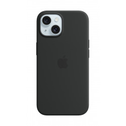 Vāciņš Apple Iphone 15 Silicone Case with MagSafe - Black