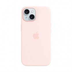 Telefona vāciņš Apple iPhone 15 Silicone Case with MagSafe Light Pink