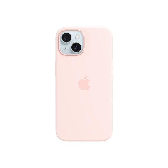 Telefona vāciņš Apple iPhone 15 Silicone Case with MagSafe Light Pink