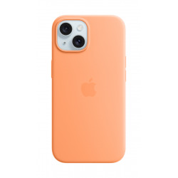 Vāciņš Apple Iphone 15 Silicone Case with MagSafe - Orange Sorbet