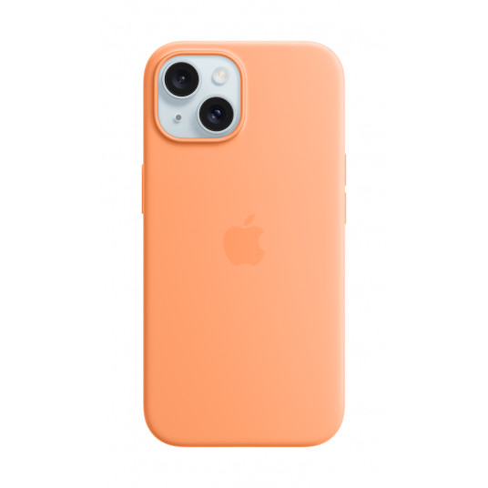 Vāciņš Apple Iphone 15 Silicone Case with MagSafe - Orange Sorbet