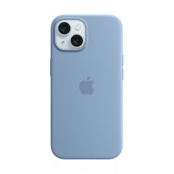 Vāciņš Apple Iphone 15 Silicone Case with MagSafe - Winter Blue
