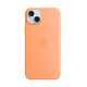 Vāciņš Apple Iphone 15 Plus Silicone Case with MagSafe - Orange Sorbet