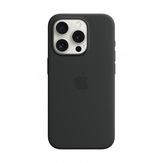 Telefona vāciņš Apple iPhone 15 Pro Silicone Case with MagSafe Black